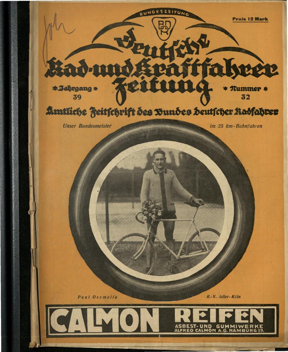 1922 Deutsche Rad- und Kraftfahrer Zeitung Jg. 39 Nr. 32