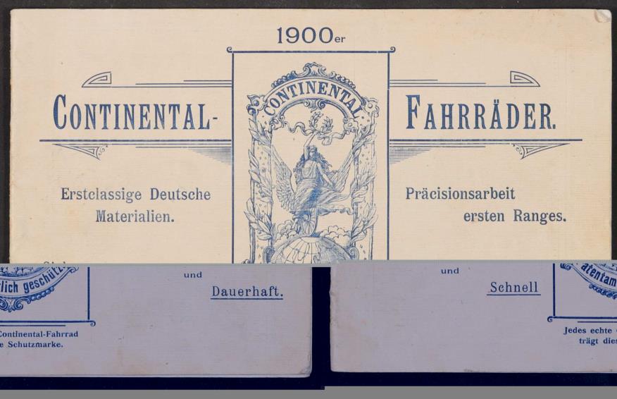 Continental Fahrräder, Katalog 1900
