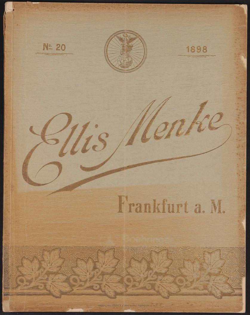 E. Menke, Fahrradtheile u. Ausstattung, Katalog 1898
