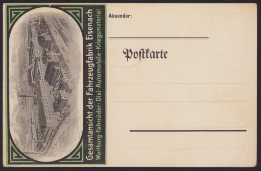 Postkarte Eisenach 1910er Jahre