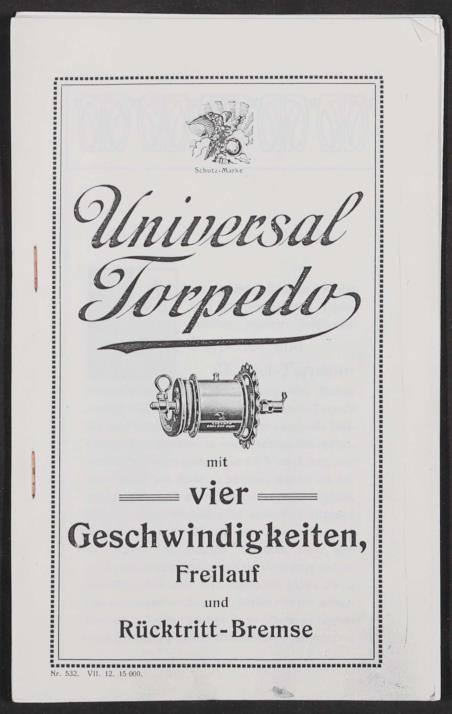 F u. S Universal Torpedo, 4 Gang Nabe, Bedienungsanleitung (Kopie) 1912