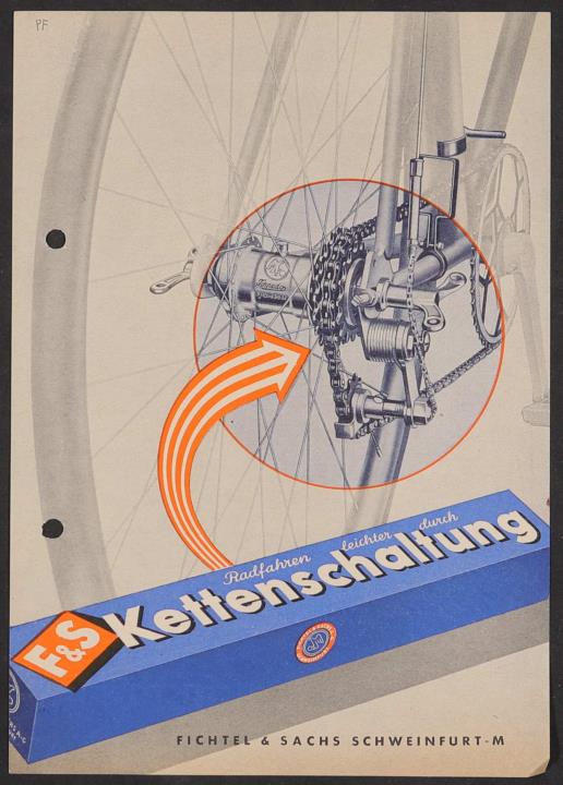 F u. S, Kettenschaltung, Werbeblatt 1951 1953