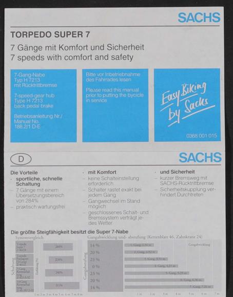 F u. S, Torpedo Super 7, Betriebsanleitung, 2000