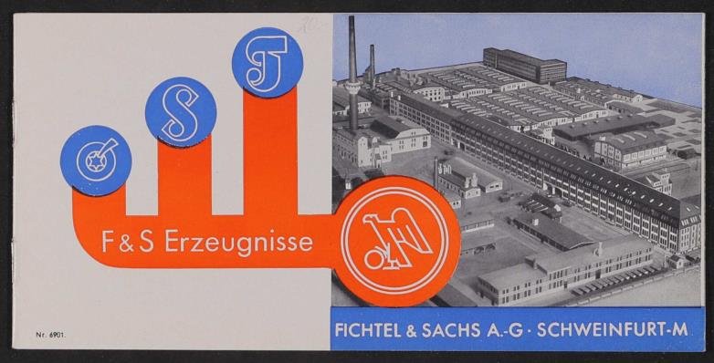 Fichtel u. Sachs Erzeugnisse Informationsbroschüre 1930er Jahre