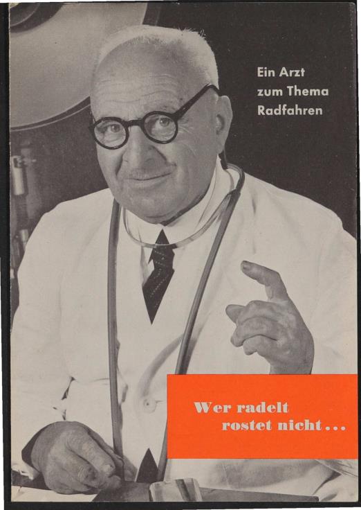 Fichtel u. Sachs Fahrradnaben Werbefaltblatt über das Radfahren 1958