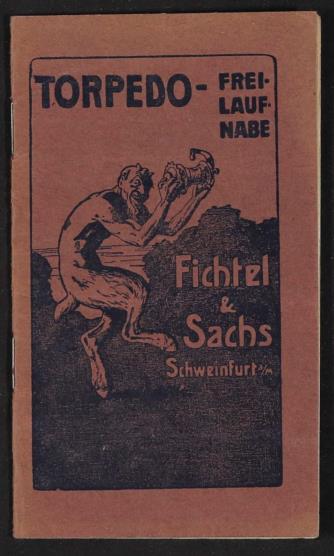 Fichtel u. Sachs Torpedo Freilauf Nabe Info-Broschüre 1910er Jahre 2