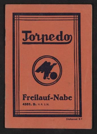 Fichtel u. Sachs Torpedo Freilauf-Nabe  Info-Broschüre 1930