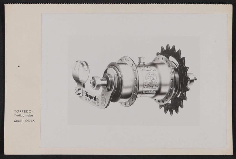 Fichtel u. Sachs Torpedo Freilauf-Nabe  Modell 09 46 Werksfoto 1949