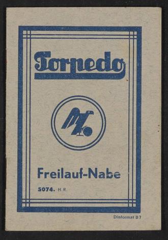 Fichtel u. Sachs Torpedo Freilauf-Nabe Infoheft 1930er Jahre