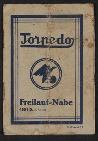 Fichtel u. Sachs Torpedo Freilauf-Nabe Informationsheft 1930er Jahre