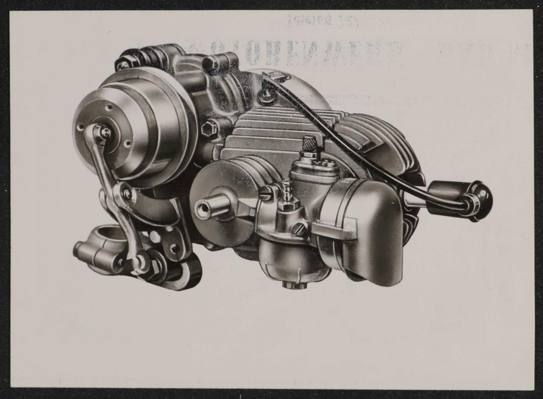 Filou Fahrrad-Einbau-Motor Foto 50er Jahre