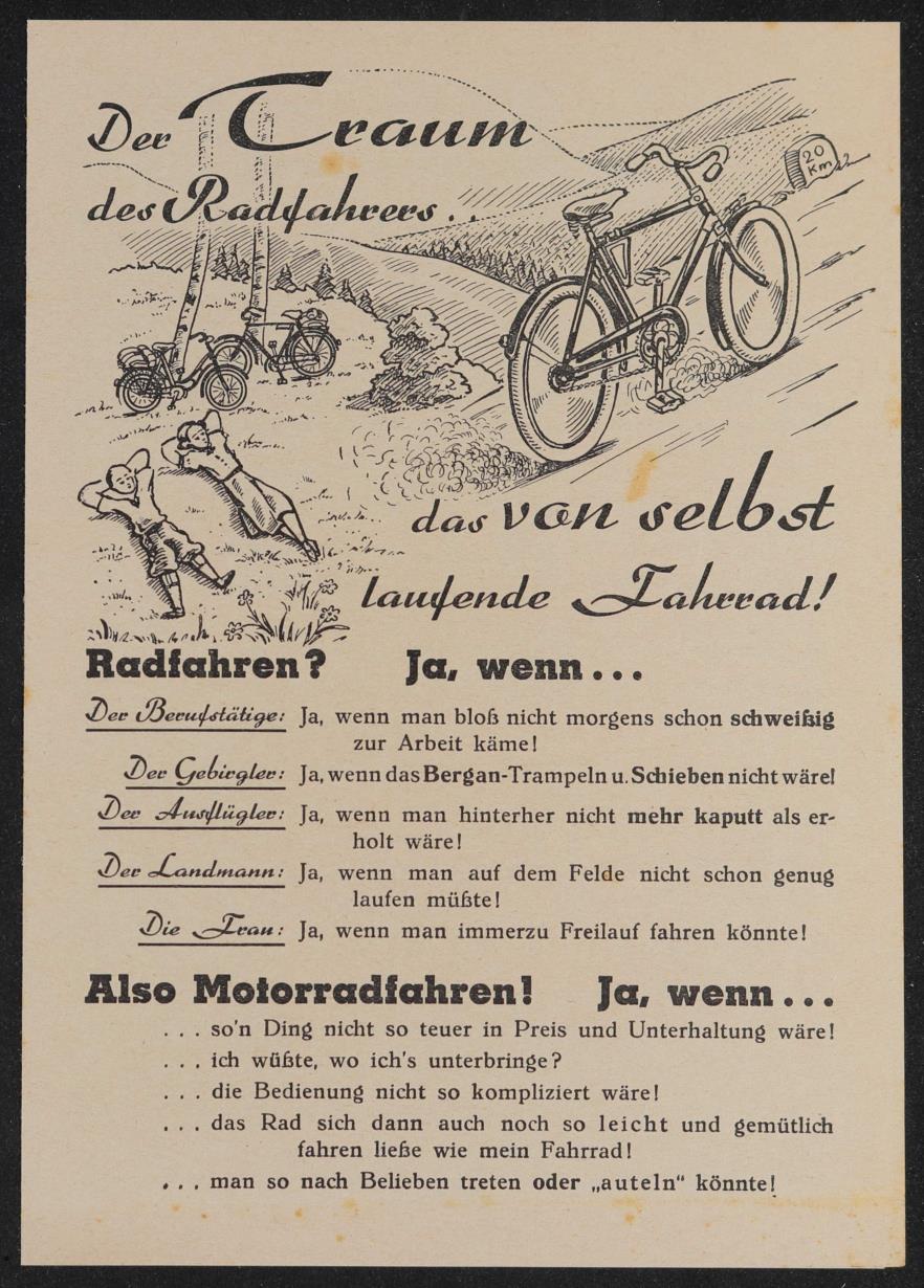 Front Motor Front-Motoren-Bau Stützerbach Faltblatt
