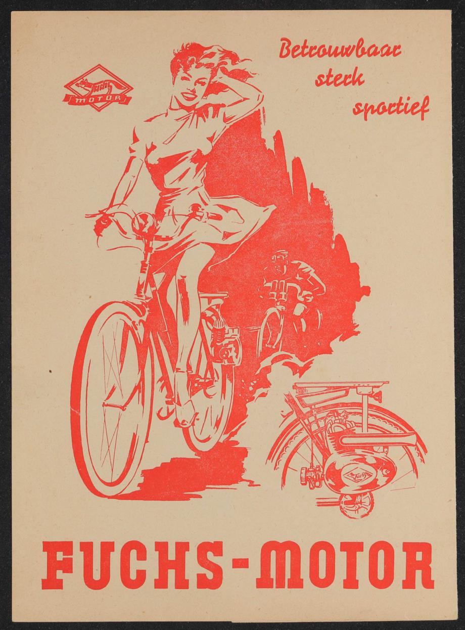 Fuchs Motor FM 40 Halleiner Motorenwerk AG Werbeblatt 50er Jahre