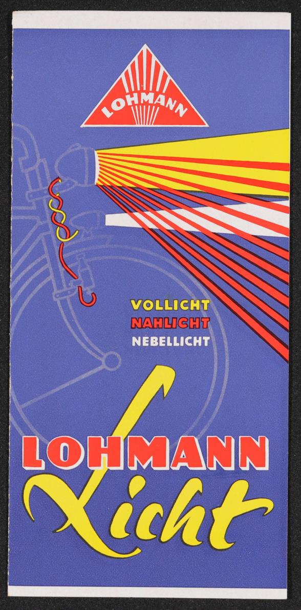 Lohmann Licht Vollicht Nahlicht Nebellicht Prospekt 50er Jahre
