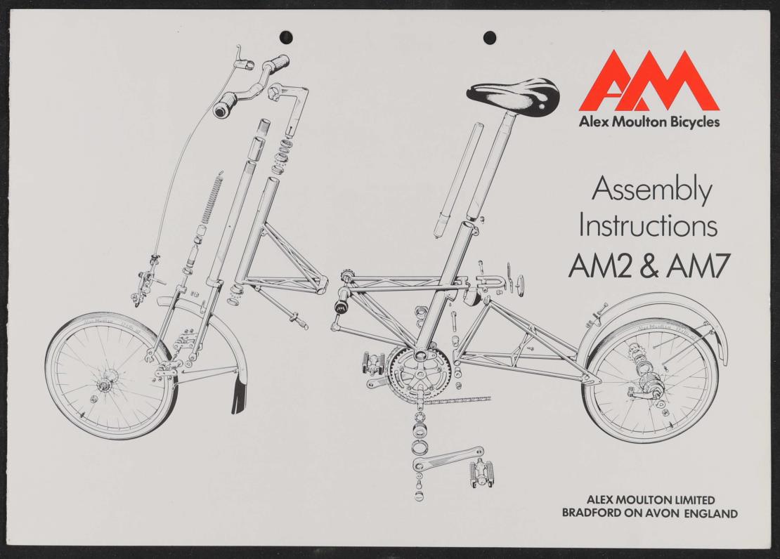 Moulton, Alex Moulton Bicycles (GB) Assembly Instructions und Certificate of Ownership 1980er Jahre