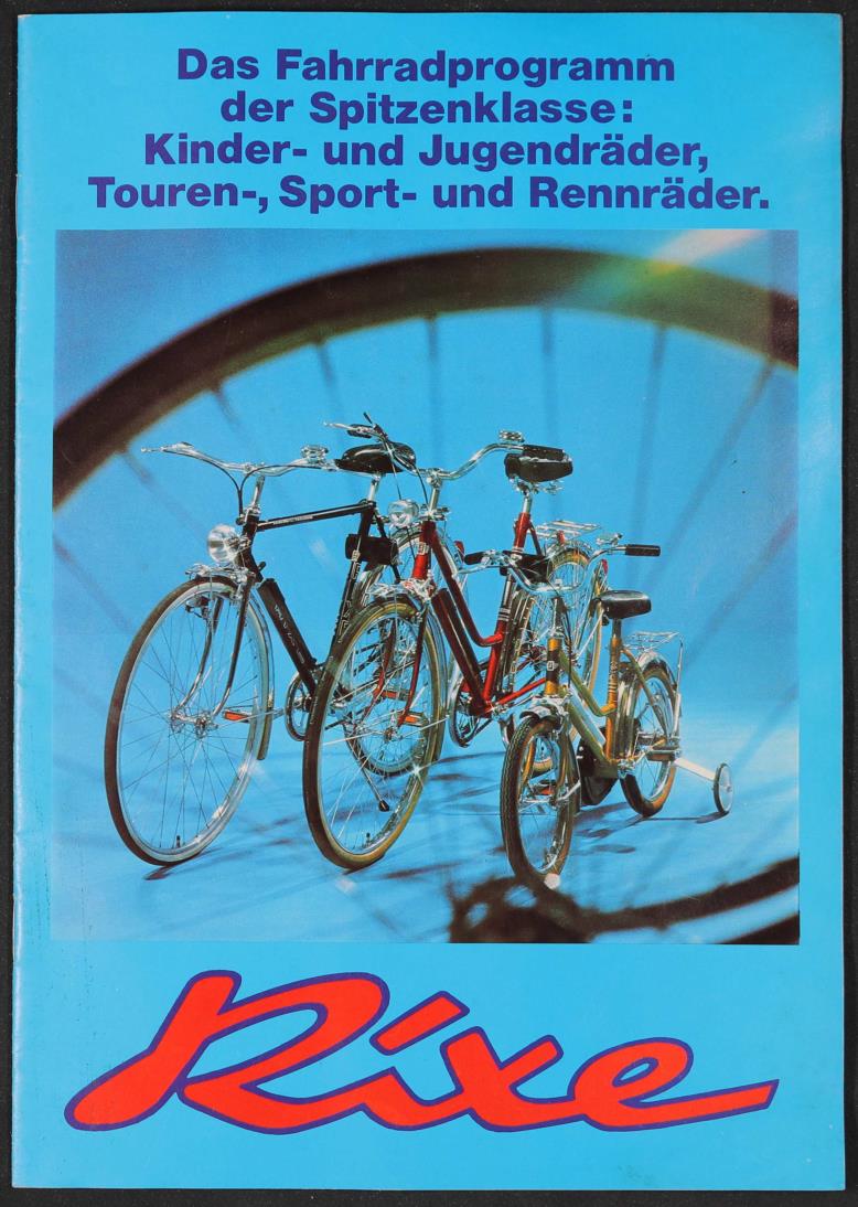 Rixe Kinder- und Jugendräder Touren-, Sport- und Rennräder Katalog 1970er Jahre